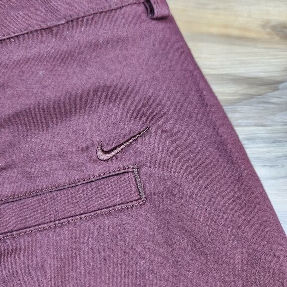 🔹️Nike Golf Burgundy Dri-Fit Pants Size 8 - Picture 10 of 11